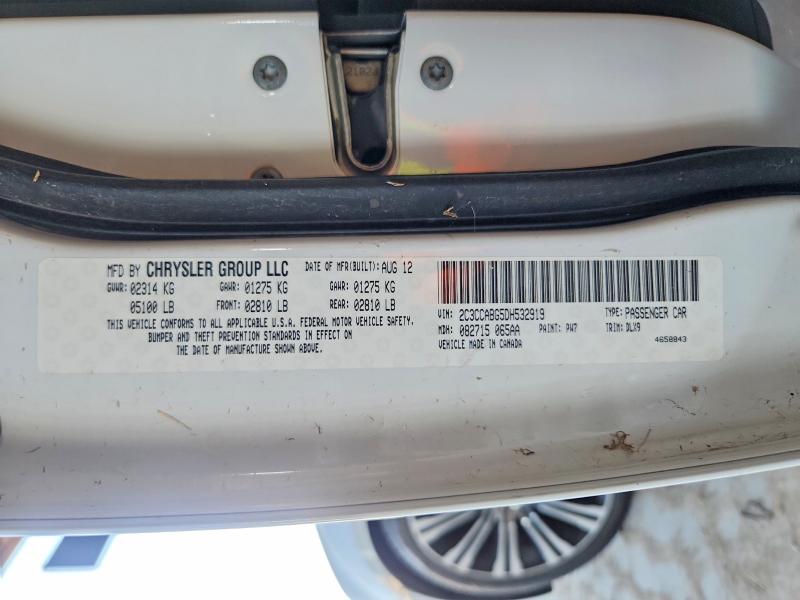 Продажа на аукционе авто 2013 Chrysler 300, vin: 2C3CCABG5DH532919, номер лота: 72027636