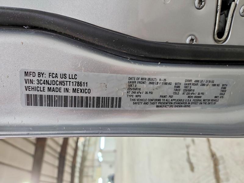 2026 Jeep Compass მანქანა იყიდება აუქციონზე, vin: 3C4NJDCN5TT178611, აუქციონის ნომერი: 71370676