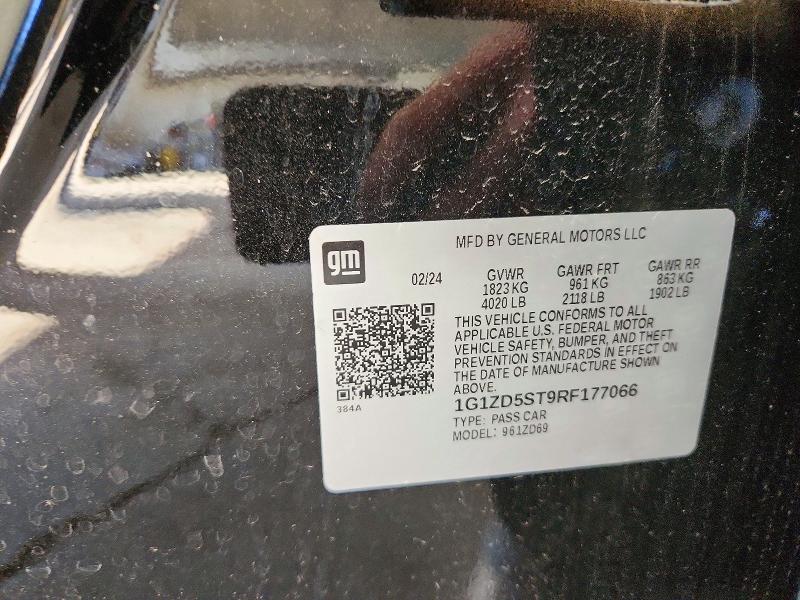 2024 Chevrolet Malibu მანქანა იყიდება აუქციონზე, vin: 1G1ZD5ST9RF177066, აუქციონის ნომერი: 72204886
