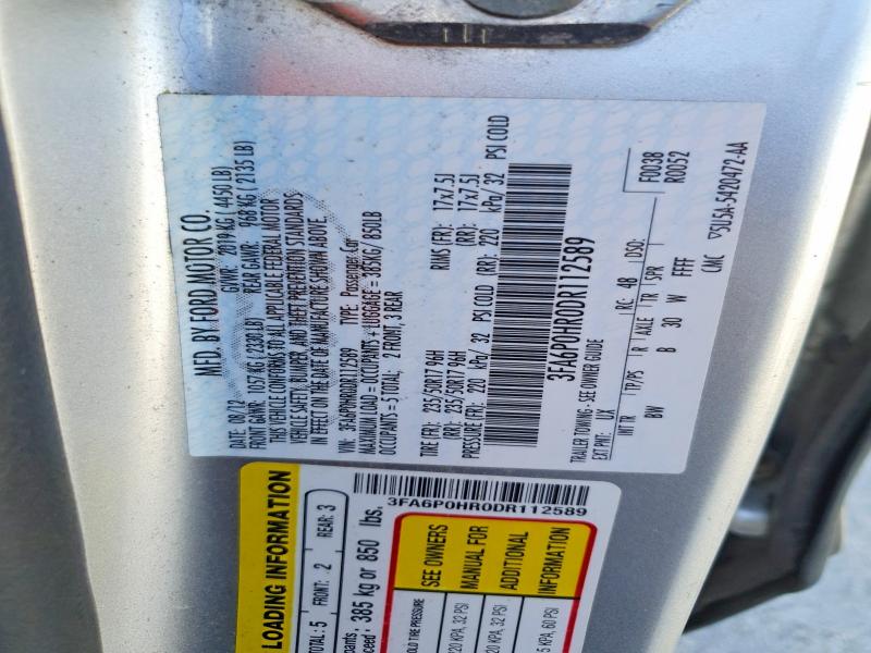 Продаж на аукціоні авто 2013 Ford Fusion, vin: 3FA6P0HR0DR112589, номер лоту: 71738436