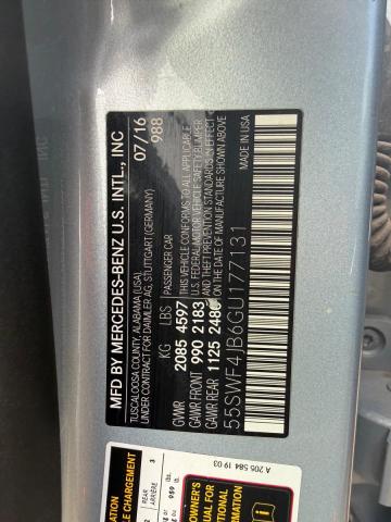 Продаж на аукціоні авто 2016 Mercedes-benz C, vin: 55SWF4JB6GU177131, номер лоту: 73020236