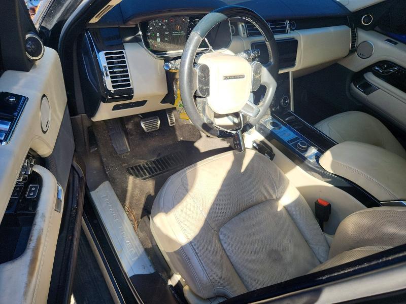 2021 Land Rover Range Rover მანქანა იყიდება აუქციონზე, vin: SALGS2RU9MA450815, აუქციონის ნომერი: 72308546