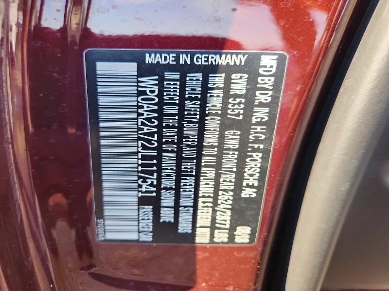 70984496 :رقم المزاد ، WP0AA2A72JL117541 vin ، 2018 Porsche Panamera مزاد بيع
