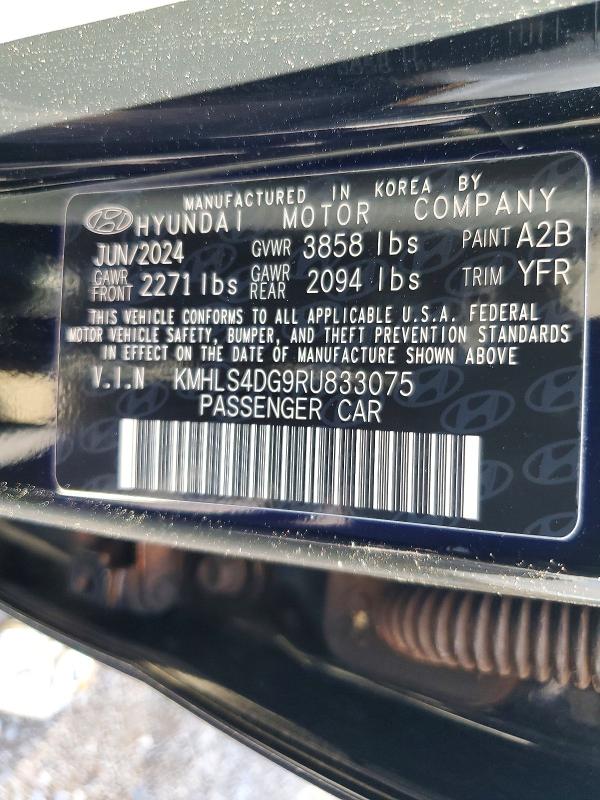 Продажа на аукционе авто 2024 Hyundai Elantra, vin: KMHLS4DG9RU833075, номер лота: 71236086