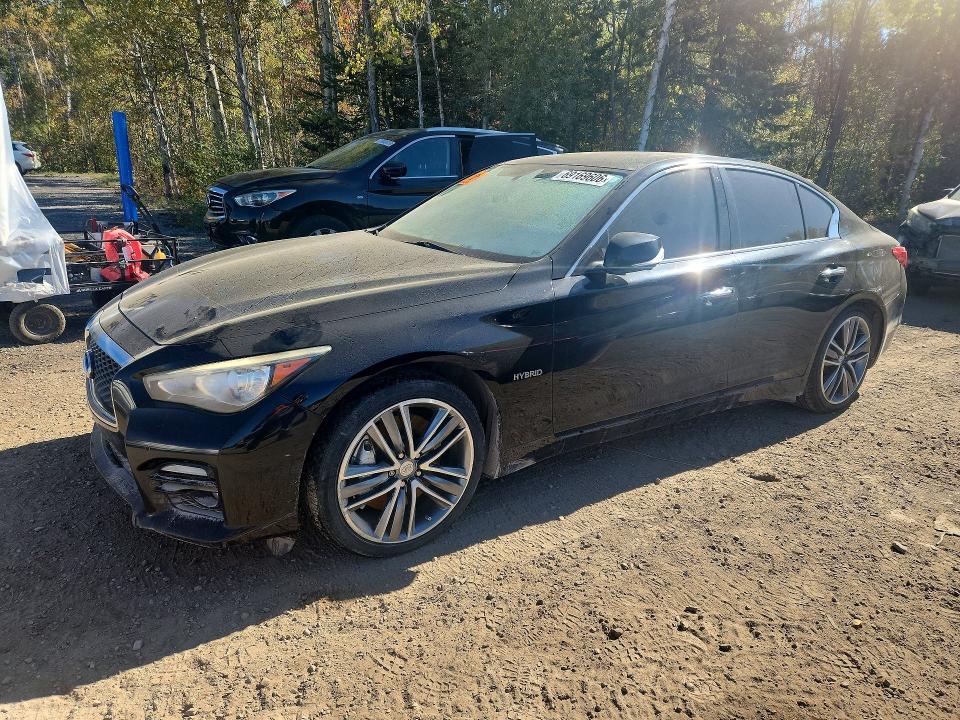 2014 Infiniti Q50 Hybrid მანქანა იყიდება აუქციონზე, vin: JN1AV7AR1EM701855, აუქციონის ნომერი: 69169606