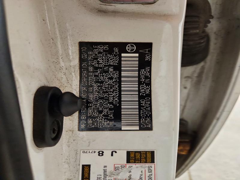 Aukcja sprzedaży 2010 Toyota Prius, vin: JTDKN3DU3A0137850, numer aukcji: 71507076