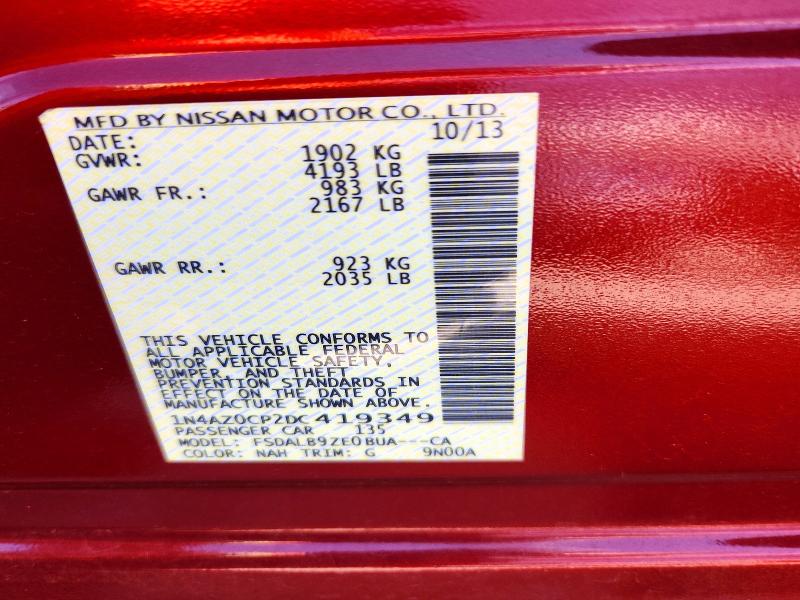 Продаж на аукціоні авто 2013 Nissan Leaf, vin: 1N4AZ0CP2DC419349, номер лоту: 72429166
