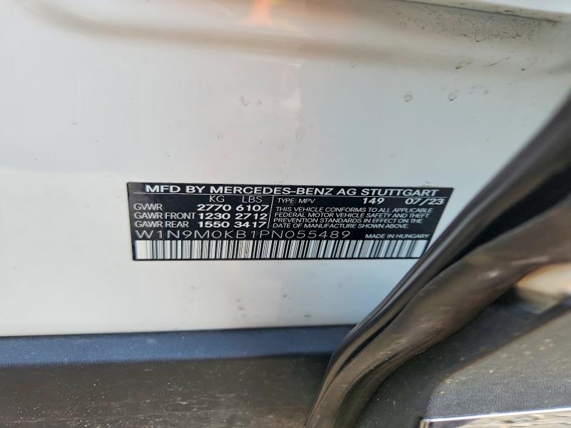 Продаж на аукціоні авто 2023 Mercedes-benz Eqb, vin: W1N9M0KB1PN055489, номер лоту: 70055046