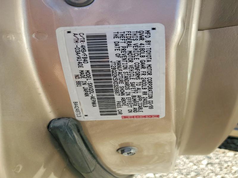 Aukcja sprzedaży 1999 Toyota Camry, vin: JT2BG22K5X0326667, numer aukcji: 71808786
