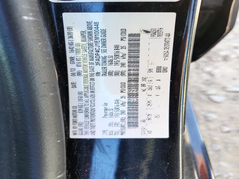 Aukcja sprzedaży 2014 Ford Fiesta, vin: 3FADP4CJ1EM100448, numer aukcji: 72437976