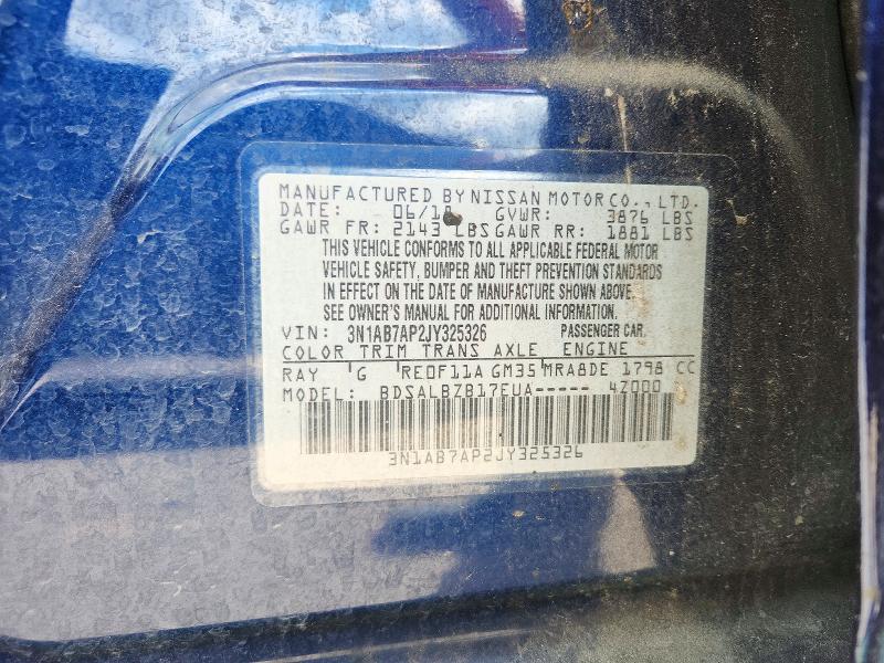 Aukcja sprzedaży 2018 Nissan Sentra, vin: 3N1AB7AP2JY325326, numer aukcji: 72756206