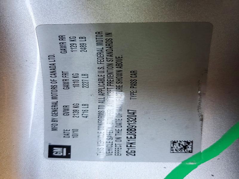 71314206 :رقم المزاد ، 2G1FK1EJ8B9132047 vin ، 2011 Chevrolet Camaro مزاد بيع