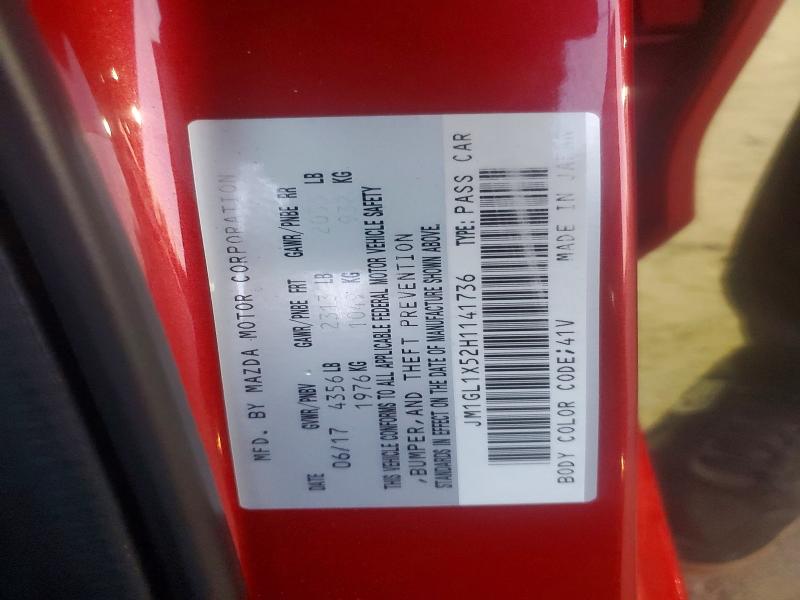 Продаж на аукціоні авто 2017 Mazda 6, vin: JM1GL1X52H1141736, номер лоту: 71279536