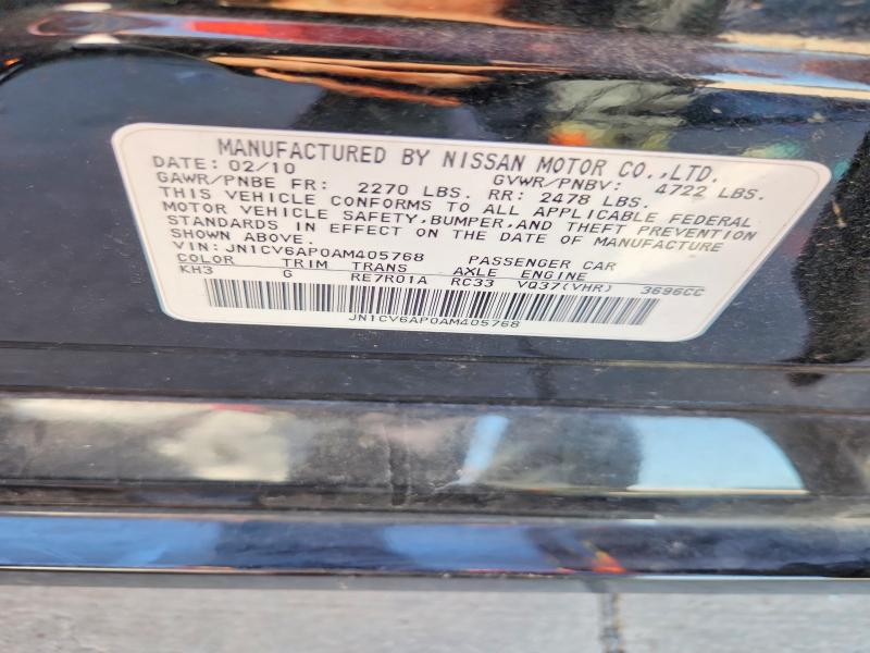 Aukcja sprzedaży 2010 Infiniti G37 Sedan, vin: JN1CV6AP0AM405768, numer aukcji: 71744726