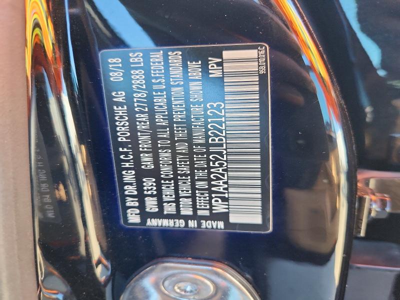 2018 Porsche Macan მანქანა იყიდება აუქციონზე, vin: WP1AA2A52JLB22123, აუქციონის ნომერი: 68556756