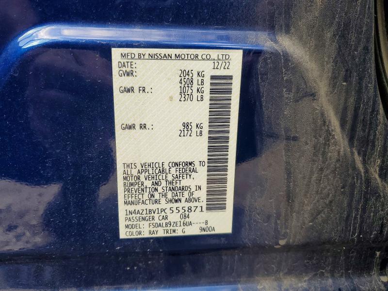Aukcja sprzedaży 2023 Nissan Leaf, vin: 1N4AZ1BV1PC555871, numer aukcji: 72301046
