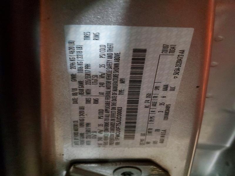 Продажа на аукционе авто 2018 Ford Escape, vin: 1FMCU0F75JUD30003, номер лота: 72806266