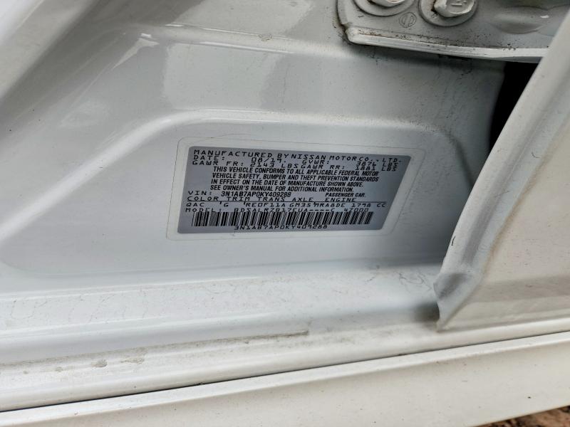 Aukcja sprzedaży 2019 Nissan Sentra, vin: 3N1AB7AP0KY409288, numer aukcji: 71017086