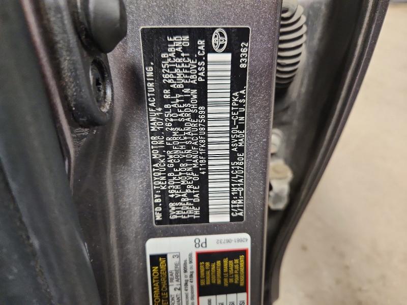 Aukcja sprzedaży 2015 Toyota Camry, vin: 4T1BF1FK8FU875698, numer aukcji: 71838266