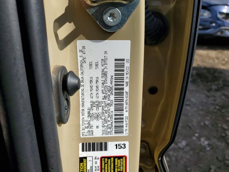 Продажа на аукционе авто 2020 Toyota Tacoma, vin: 3TMCZ5AN4LM358116, номер лота: 71480506