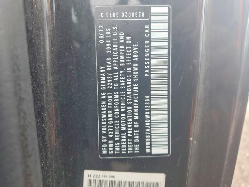 Продаж на аукціоні авто 2013 Volkswagen Golf, vin: WVWBB7AJ0DW012364, номер лоту: 71016056