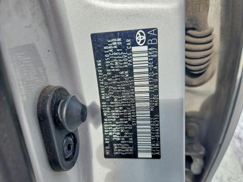 2014 Toyota Corolla მანქანა იყიდება აუქციონზე, vin: 5YFBURHE0EP042151, აუქციონის ნომერი: 71044986