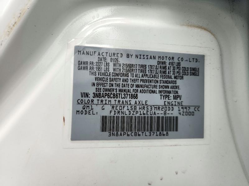 Продажа на аукционе авто 2026 Nissan Kicks, vin: 3N8AP6CB6TL371868, номер лота: 72225466
