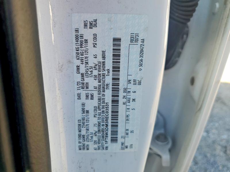 Aukcja sprzedaży 2024 Ford F350, vin: 1FT8W3DM3REC03531, numer aukcji: 70371516