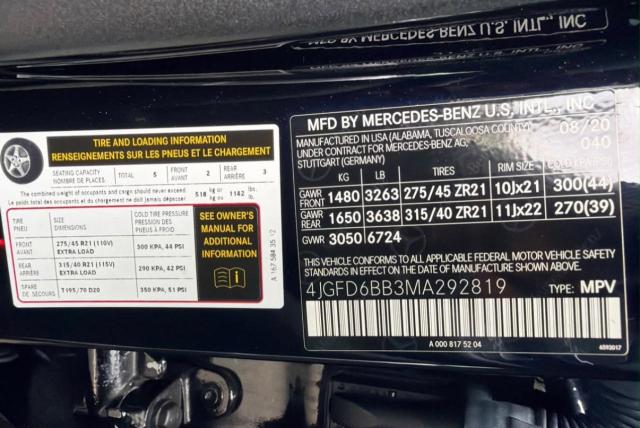 Продаж на аукціоні авто 2021 Mercedes-benz Gle Coupe, vin: 4JGFD6BB3MA292819, номер лоту: 72901086