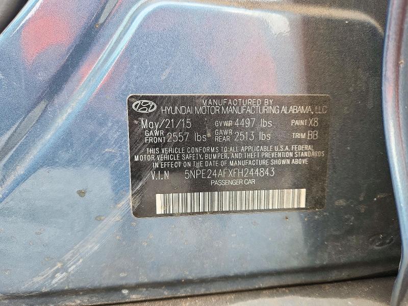 Продажа на аукционе авто 2015 Hyundai Sonata, vin: 5NPE24AFXFH244843, номер лота: 72595216