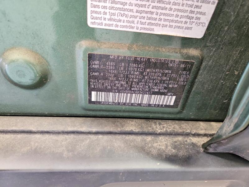 Aukcja sprzedaży 2011 Subaru Outback, vin: 4S4BRBAC6B3432477, numer aukcji: 70851826