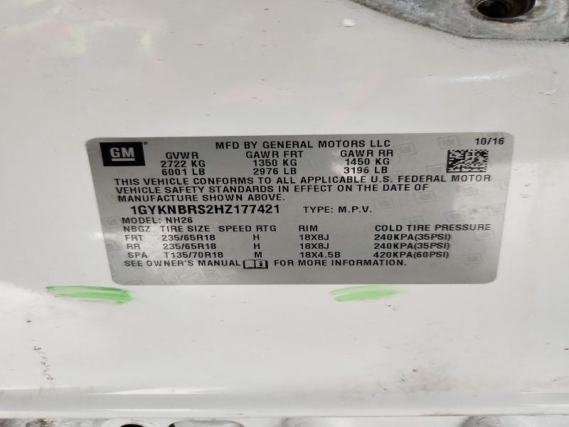 Продаж на аукціоні авто 2017 Cadillac Xt5, vin: 1GYKNBRS2HZ177421, номер лоту: 72414416