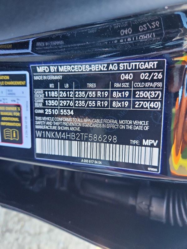 Продажа на аукционе авто 2026 Mercedes-benz Glc, vin: W1NKM4HB2TF586298, номер лота: 66347846