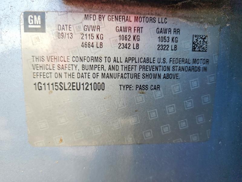 Продажа на аукционе авто 2014 Chevrolet Impala, vin: 1G1115SL2EU121000, номер лота: 71276086