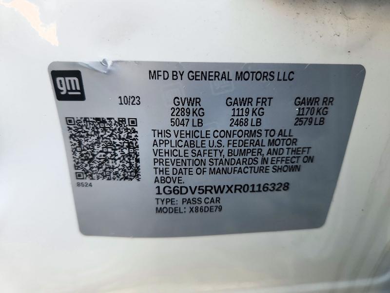 Продаж на аукціоні авто 2024 Cadillac Ct5-v, vin: 1G6DV5RWXR0116328, номер лоту: 71989166