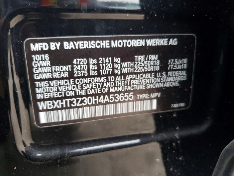 71418116 :رقم المزاد ، WBXHT3Z30H4A53655 vin ، 2017 Bmw X1 مزاد بيع