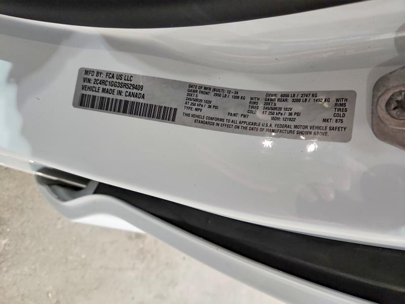 Продажа на аукционе авто 2025 Chrysler Pacifica, vin: 2C4RC1GG3SR529409, номер лота: 71401046