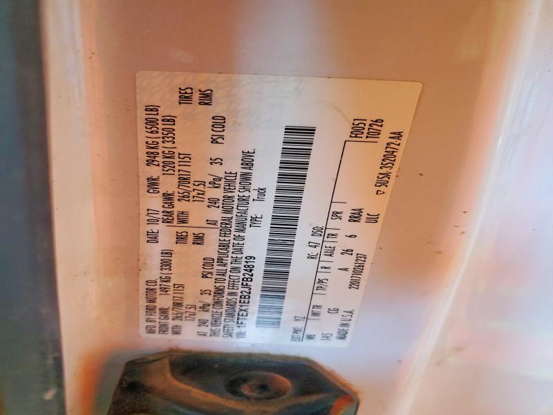 71406846 :رقم المزاد ، 1FTEX1EB2JFB24819 vin ، 2018 Ford F150 مزاد بيع