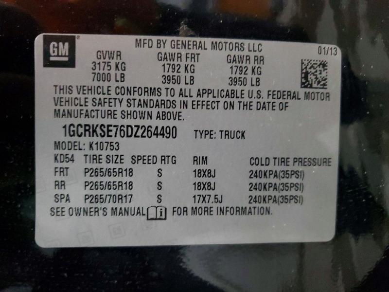 Продаж на аукціоні авто 2013 Chevrolet Silverado, vin: 1GCRKSE76DZ264490, номер лоту: 71361606