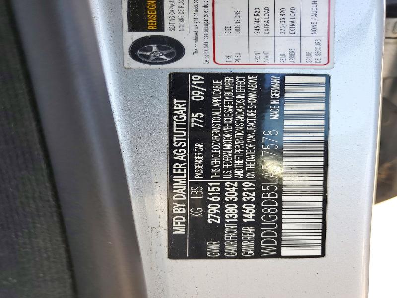 Продажа на аукционе авто 2020 Mercedes-benz S, vin: WDDUG8DB5LA517578, номер лота: 71310656