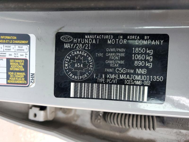 Aukcja sprzedaży 2021 Hyundai Elantra, vin: KMHLM4AJ0MU011350, numer aukcji: 72530096