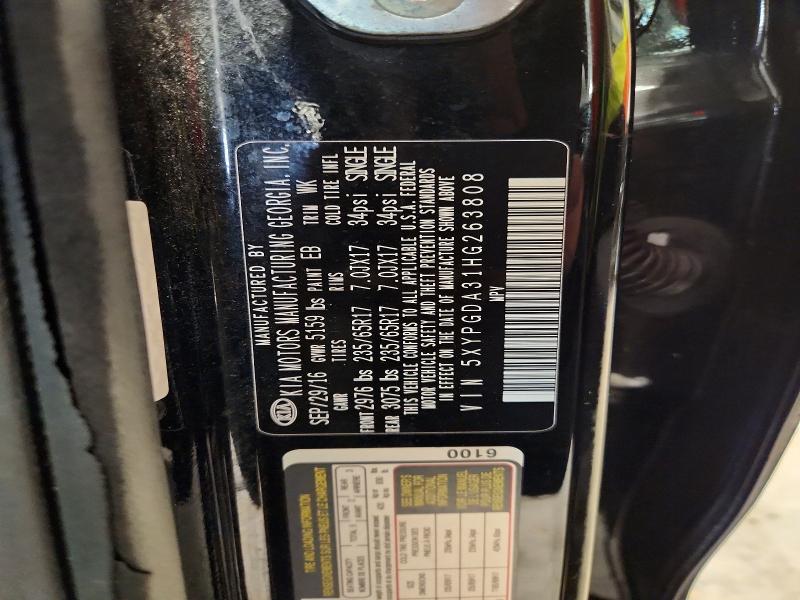 Продажа на аукционе авто 2017 Kia Sorento, vin: 5XYPGDA31HG263808, номер лота: 71300976
