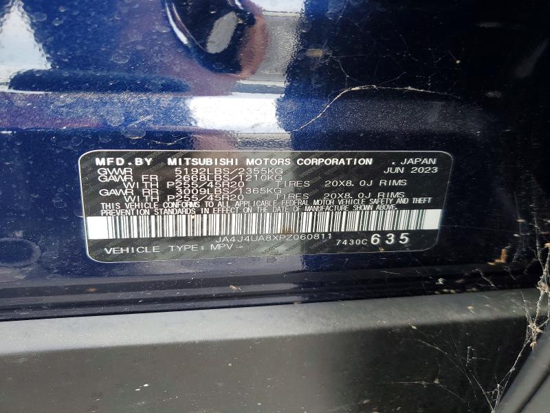 Aukcja sprzedaży 2023 Mitsubishi Outlander, vin: JA4J4UA8XPZ060811, numer aukcji: 71711276