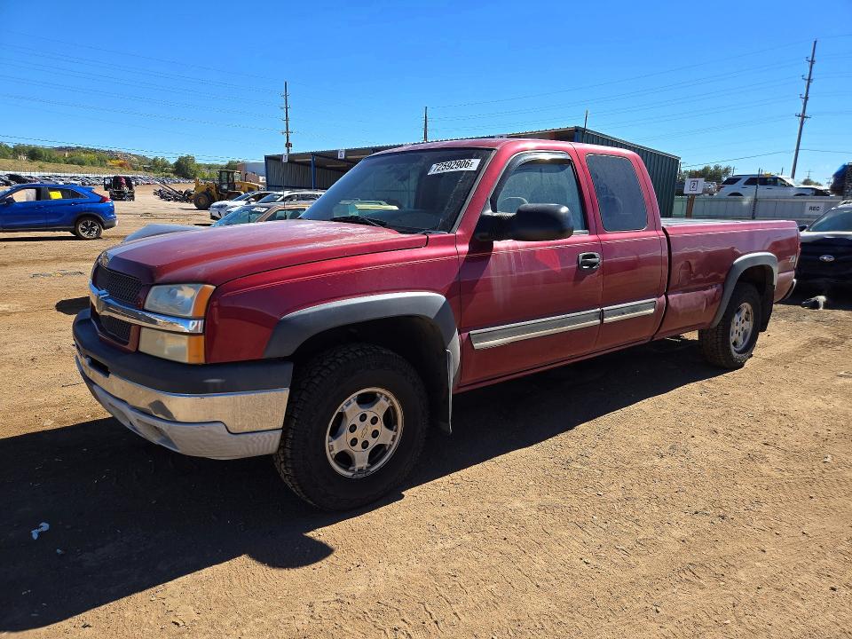 72592906 :رقم المزاد ، 1GCEK19T84E189816 vin ، 2004 Chevrolet Silverado مزاد بيع