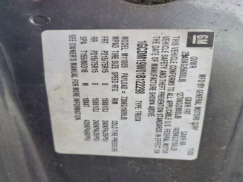 Продажа на аукционе авто 2001 Chevrolet Astro, vin: 1GCDM19W01B122298, номер лота: 70405606
