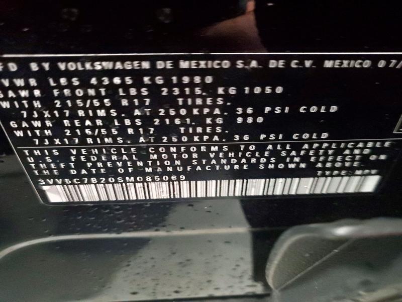 Продаж на аукціоні авто 2025 Volkswagen Taos, vin: 3VV5C7B20SM085069, номер лоту: 71610076