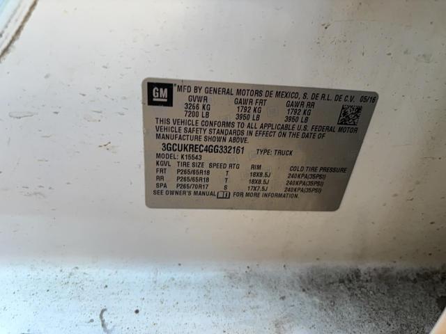 Aukcja sprzedaży 2016 Chevrolet Silverado, vin: 3GCUKREC4GG332161, numer aukcji: 72681586
