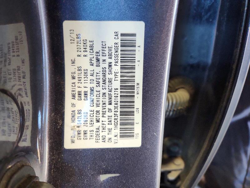 Aukcja sprzedaży 2014 Honda Accord, vin: 1HGCR3F83EA016276, numer aukcji: 71582936