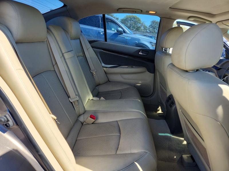 2011 Infiniti G37 Sedan მანქანა იყიდება აუქციონზე, vin: JN1CV6AP8BM504811, აუქციონის ნომერი: 71320756