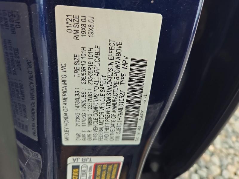 71102006 :رقم المزاد ، 5J8TC1H79ML010527 vin ، 2021 Acura Rdx مزاد بيع